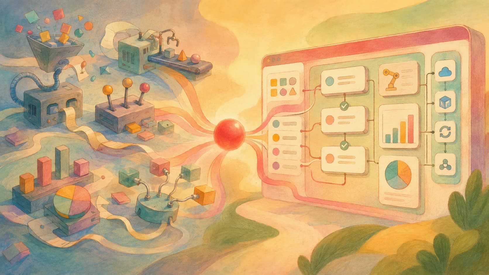 Disconnected operational tools and data becoming one organized custom software system